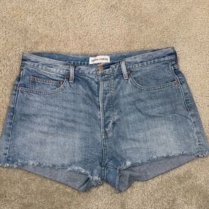 Denim Forum Light Blue Jean Shorts